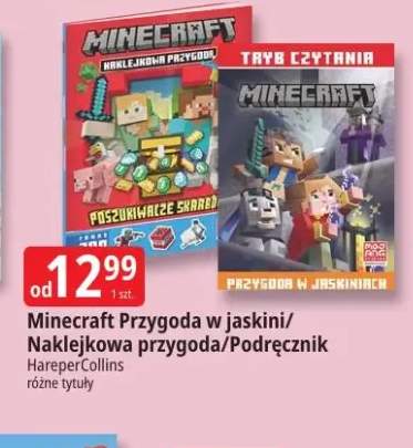 Książka Minecraft Przygoda w jaskini HareperCollins