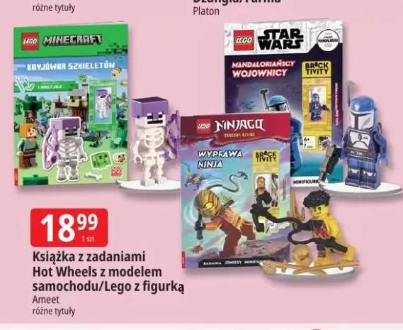Książka z zadaniami Lego z figurką Ameet