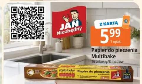 Papier do pieczenia Jan Niezbędny Multibake 16 arkuszy/8 metrów