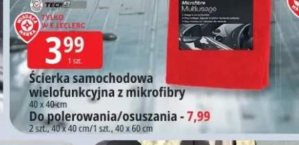 Ścierka samochodowa wielofunkcyjna z mikrofibry Tech9 40x40cm