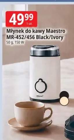 Młynek do kawy Maestro MR-452/456 Black/Ivory 50g 150W