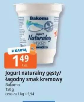 Jogurt naturalny gęsty Bakoma