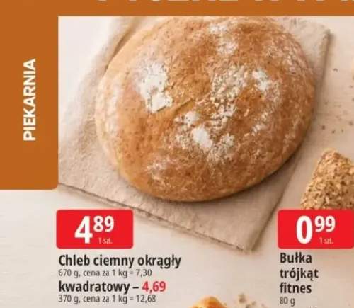 Chleb ciemny okrągły