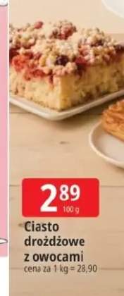 Ciasto drożdżowe z owocami