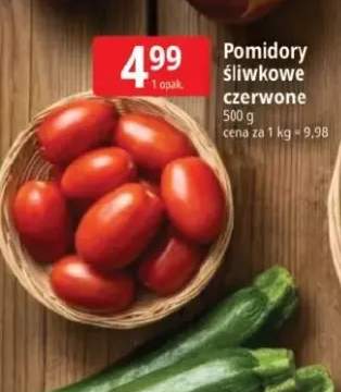 Pomidory śliwkowe czerwone