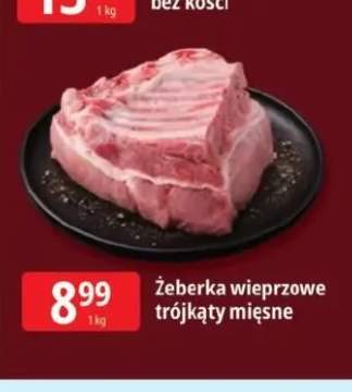 Żeberka wieprzowe trójkąty mięsne