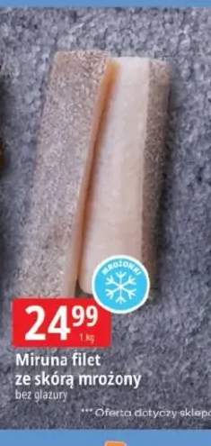 Miruna filet ze skórą mrożony