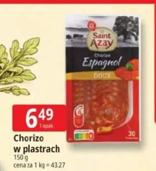 Chorizo w plastrach Saint Azay