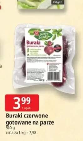 Buraki czerwone gotowane na parze Notre Jardin