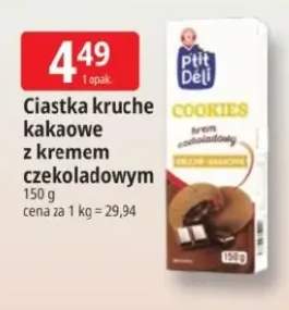 Ciastka kruche kakaowe z kremem czekoladowym P'tit Déli