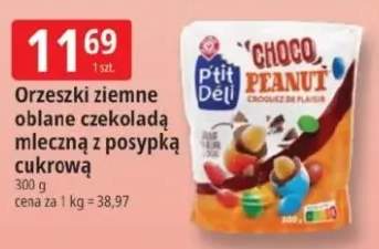Orzeszki ziemne oblane czekoladą mleczną z posypką cukrową P'tit Déli