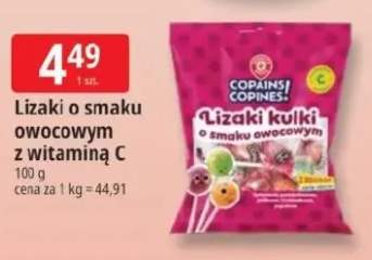 Lizaki o smaku owocowym z witaminą C Copains Copines