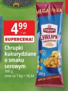 Chrupki kukurydziane o smaku serowym Tokapi