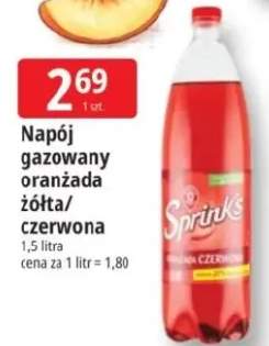 Napój gazowany oranżada czerwona Sprinks