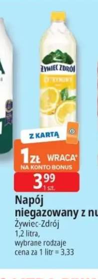 Napój niegazowany z nutą Żywiec-Zdrój cytrynowy 1,2l