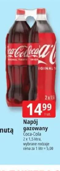 Napój gazowany Coca-Cola 2-pak 1,5l