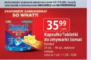 Kapsułki do zmywarki Somat