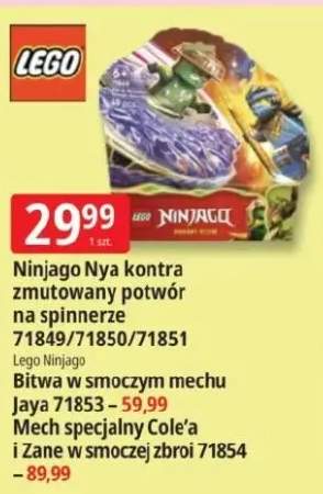 Klocki Ninjago Nya kontra zmutowany potwór na spinnerze 71849