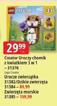 Klocki Creator Uroczy chomik z kwiatkiem 3 w 1 31376