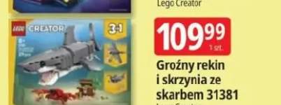 Klocki Creator Groźny rekin i skrzynia ze skarbem 31381