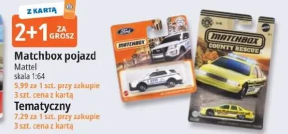 Pojazd Matchbox skala 1:64