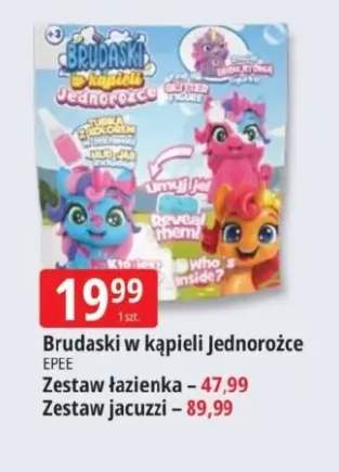 Zestaw łazienka Brudaski w kąpieli Jednorożce