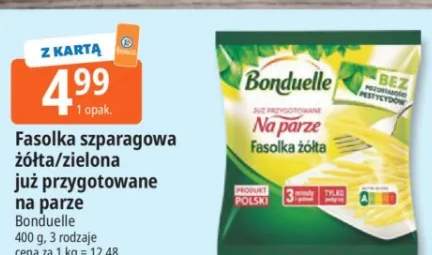Fasolka szparagowa zielona już przygotowana na parze Bonduelle