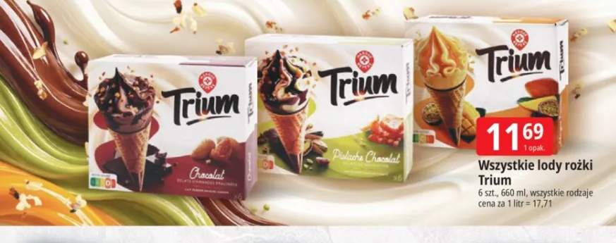 Lody rożki Trium