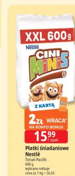 Płatki śniadaniowe Nestlé Cini Minis
