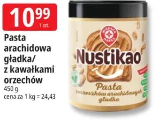 Pasta arachidowa z kawałkami orzechów Nustikao