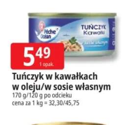 Tuńczyk w kawałkach w sosie własnym Pêche Océan