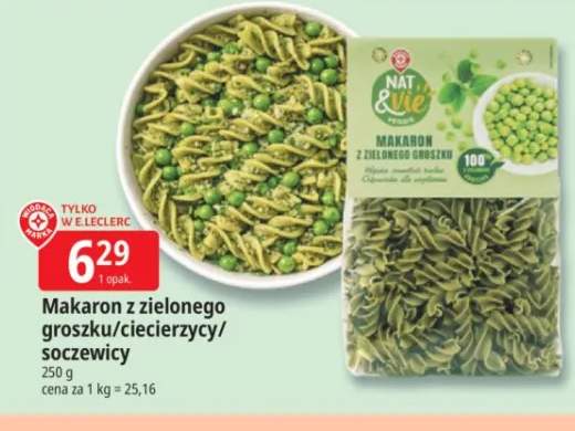 Makaron z zielonego groszku Nat & Vie