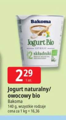 Jogurt owocowy bio Bakoma