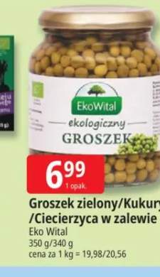 Groszek zielony w zalewie bio EkoWital