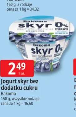 Jogurt skyr bez dodatku cukru Bakoma