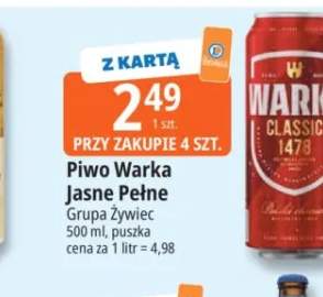 Piwo Warka Jasne Pełne