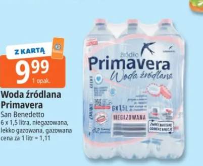 Woda źródlana Primavera lekko gazowana 6-pak