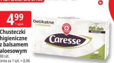 Chusteczki higieniczne z balsamem aloesowym Caresse