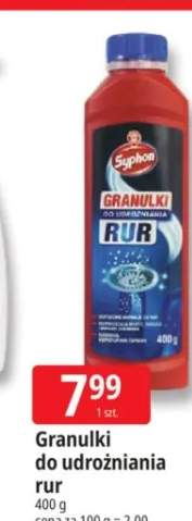 Granulki do udrożniania rur Syphon