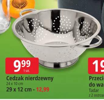 Cedzak nierdzewny 24x10 cm +1 wariant