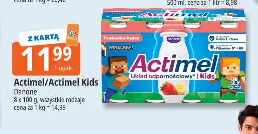 Napój jogurtowy Actimel Danone 8-pak +1 wariant