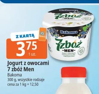 Jogurt z owocami 7 zbóż Men Bakoma
