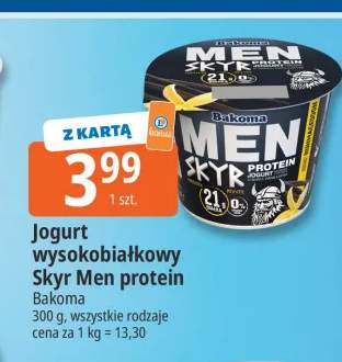 Jogurt wysokobiałkowy Skyr Men protein Bakoma