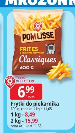 Frytki do piekarnika Pom Lisse Classiques