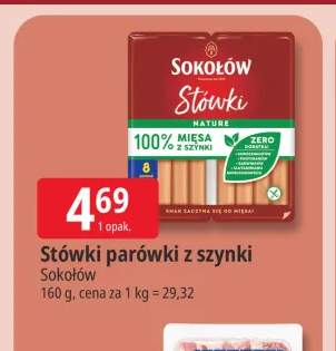 Parówki z szynki Sokołów Stówki