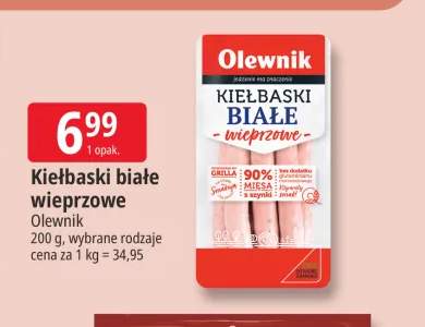Kiełbaski białe wieprzowe Olewnik