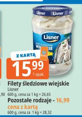 Filety śledziowe wiejskie Lisner +1 wariant