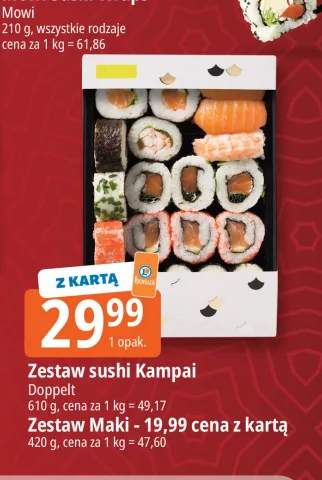 Zestaw sushi Kampai Doppelt +1 wariant