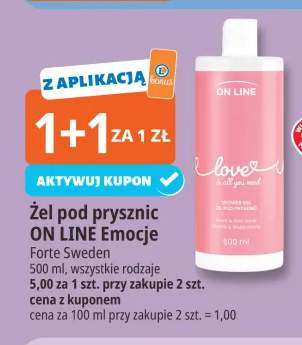Żel pod prysznic ON LINE Emocje