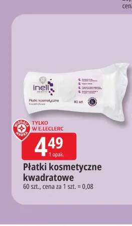Płatki kosmetyczne kwadratowe Inell